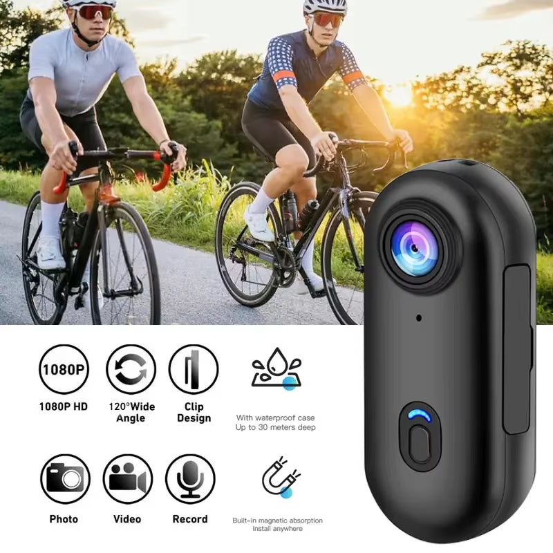 VantCam 4K Thumb Sports Camera  — Complete Kit (9 Accessories Included)